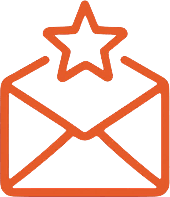 Open-envelope-icon-with-a-small-star